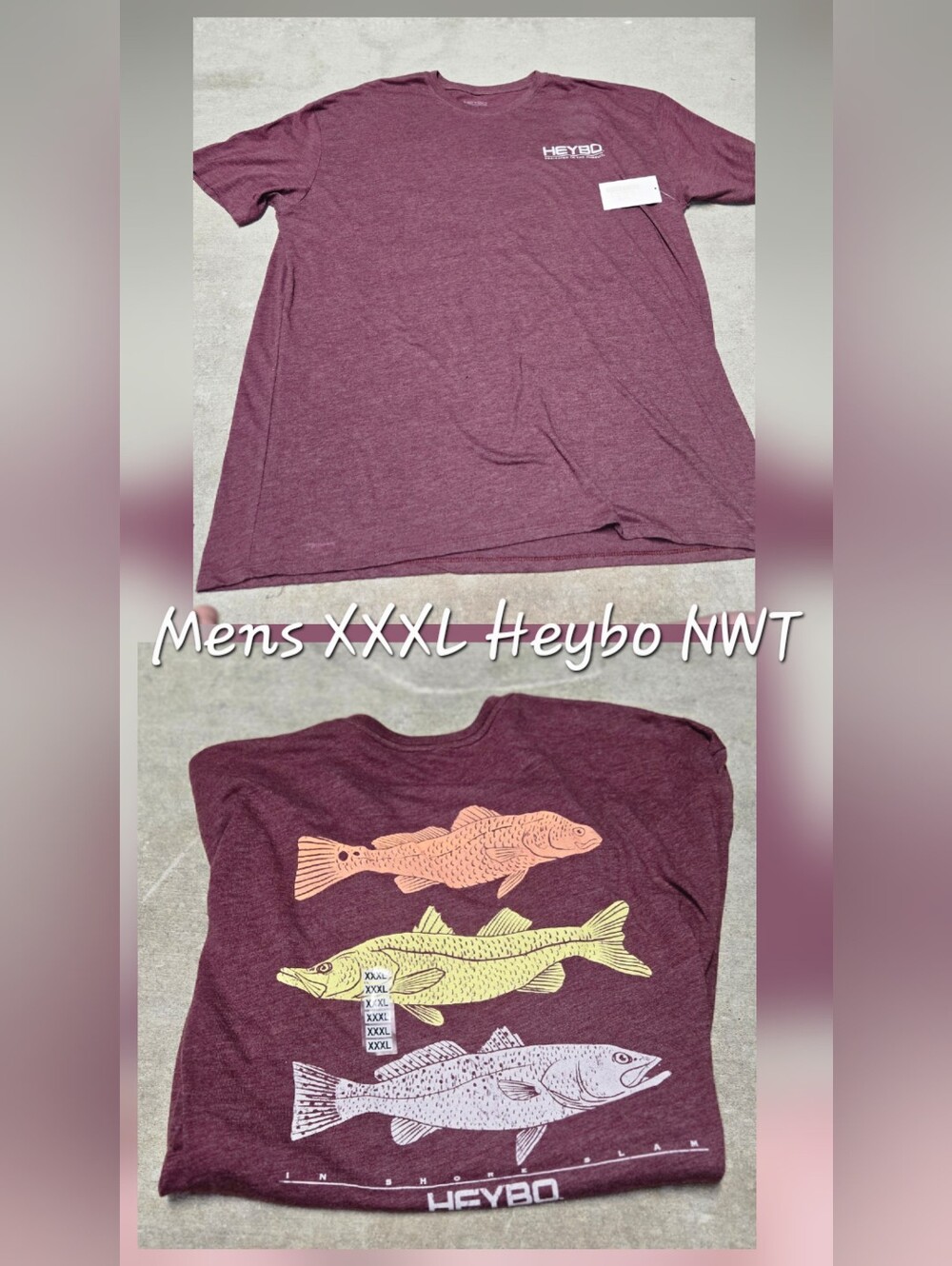 Heybo Maroon Short-Sleeve Graphic Tee - Men's XXXL